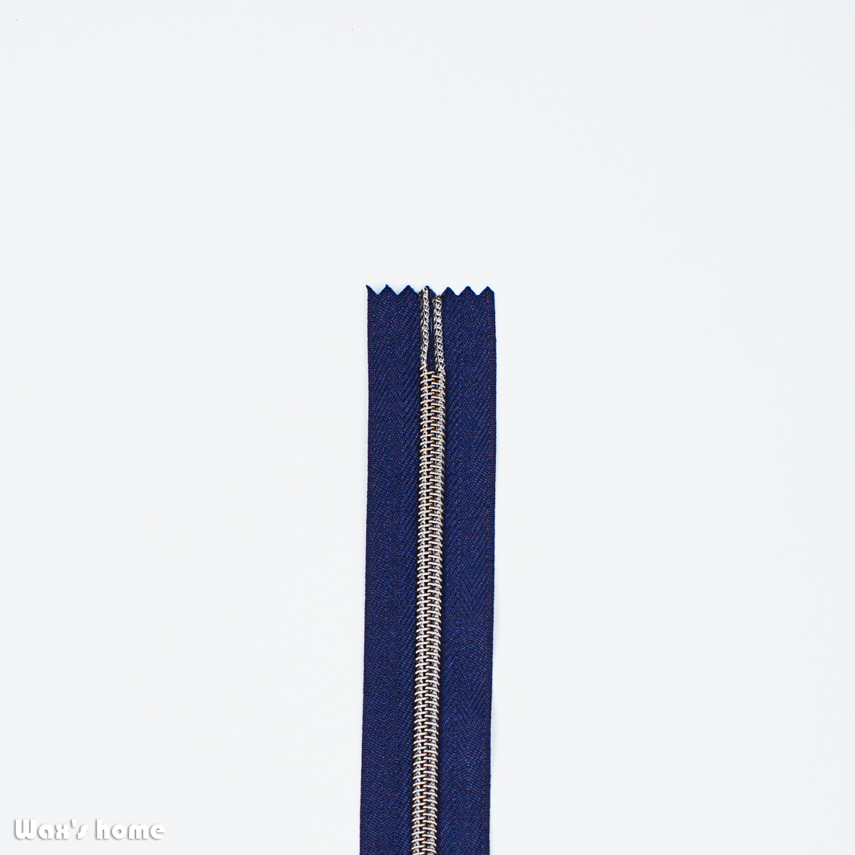 Zip Bleu marine_1 Glissière Noire