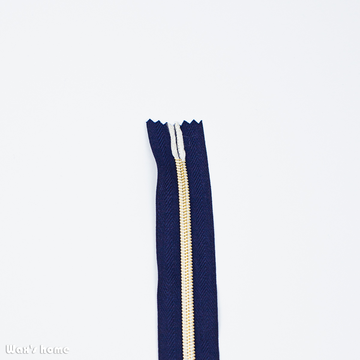 Zip Bleu marine_2 Glissière Or