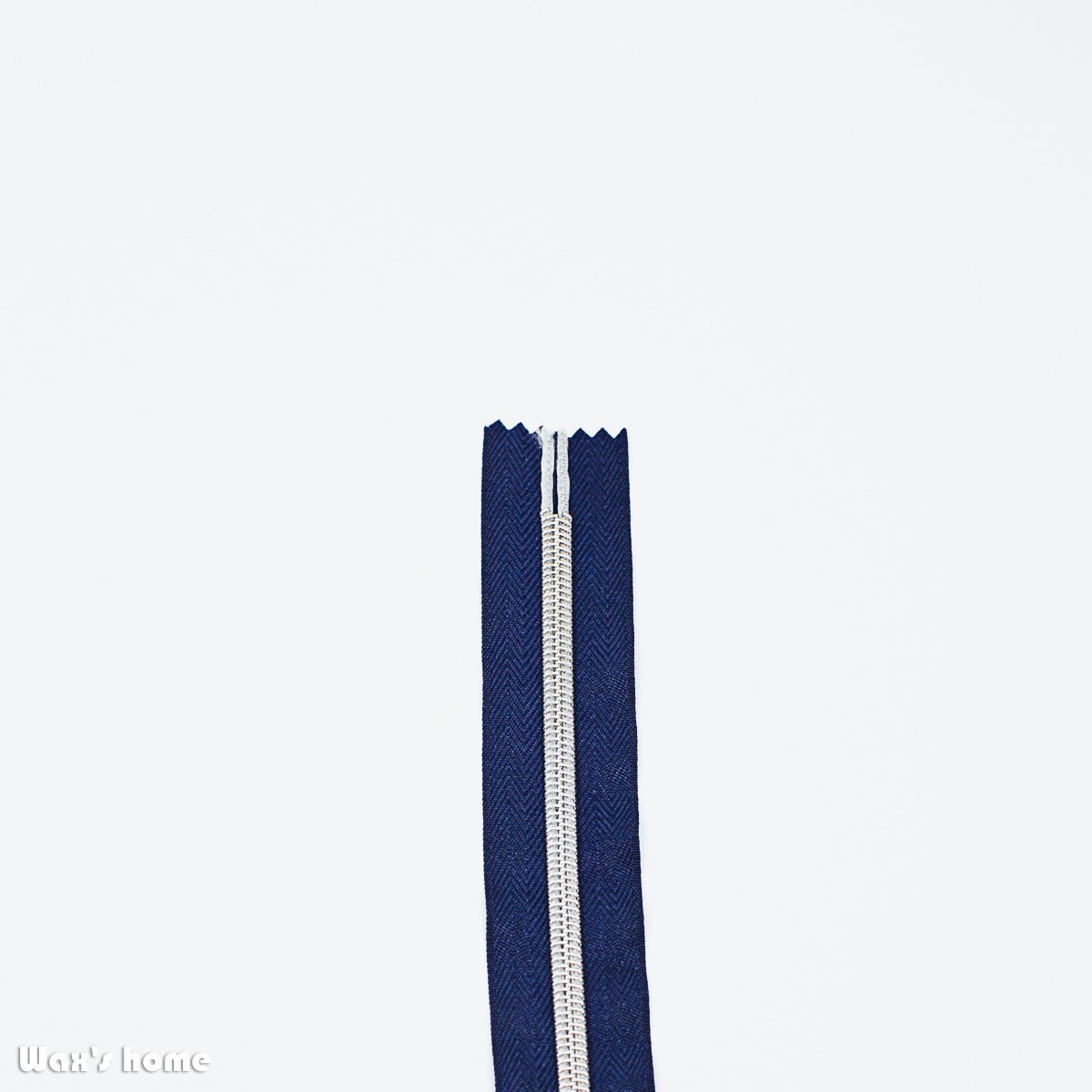 Zip Bleu marine_4 Glissière Argentée